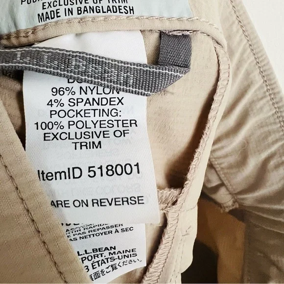 LL Bean Women's Tan Cargo Pants Size Small - Picture 6 of 7